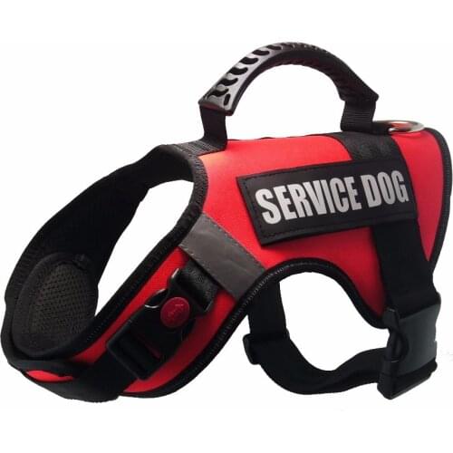 Pet Harness For Dogs Service Dog Harness Vest Pet Accessories Nylon Reflective Training Dog Collar Harness with Handle