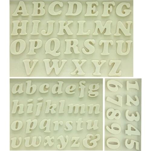 Sugarcraft Letter Number Silicone Mold Fondant Mold Cake Decorating Tools Chocolate Mold Kitchen Baking Mould