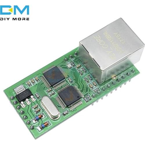 Top Ethernet to TTL RS232 Serial TTL to TCP / IP RJ45 Converter Transmission 18 IO Network Control Board Module 100M LAN