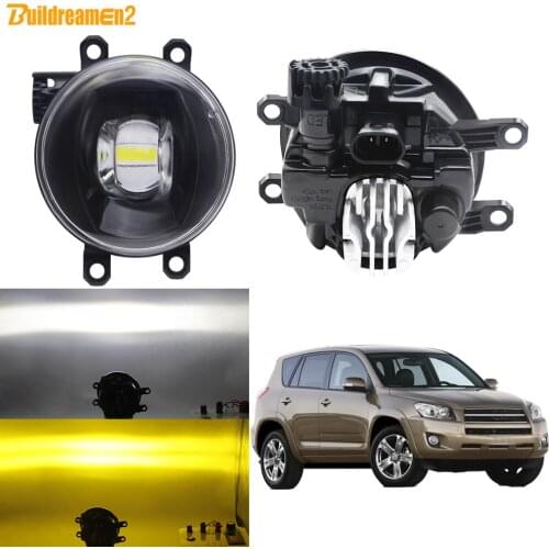 Fog Light Assembly For Toyota RAV4 RAV 4 2006-2012 2016-2018 Car Front Bumper LED Lens Fog Lamp Daytime Running Light DRL 12V