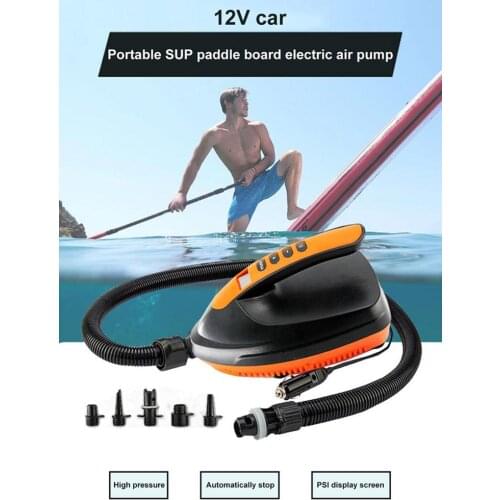 Electric Car Air Pump For Universal SUP Paddle Board Canoe Inflatable Kayak Supercharged High Pressure 16PSI Air Pump