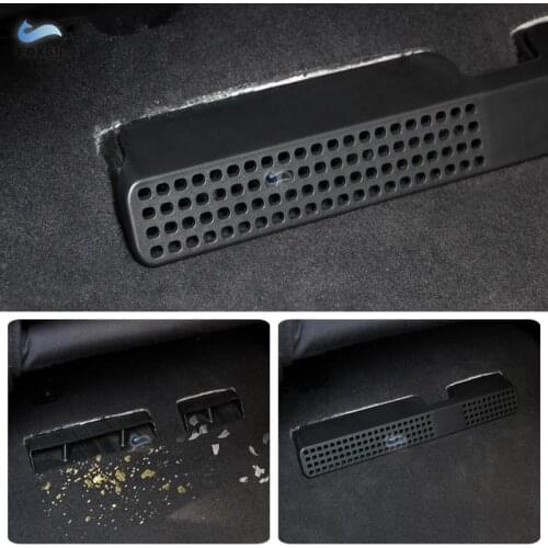 For Audi A4L 2017 LHD Under Seat Air Conditioning Outlet Air Vent Dust Protective Frame Cover