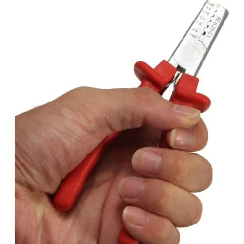 1pcS Mini Cable Wire Ferrule Terminal Crimper Pliers PZ 0.25-2.5mm Crimping Tool