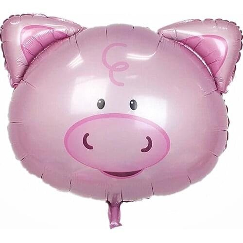 1pc babyshower Cartoon Amnimal P balloon Aluminium Foil ballon happy birthday party decorations globos cumpleanos infantiles