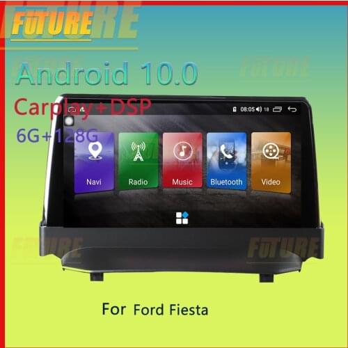 128G Android 10.0 For Ford Fiesta 2009-2014 Car Multimedia Player GPS Navigation Video Radio Stereo 2 Din DSP Carplay Head Unit