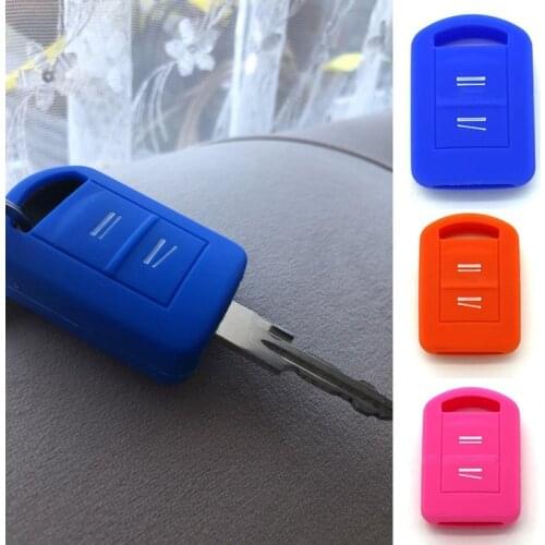 2 Button Silicone Key Cover Fit For Vauxhall Opel Corsa C Agila Combo Van Meriva Tigra Remote Case Fob Holder Shell Protector