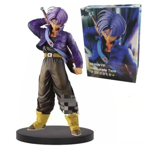 2021 The New Dragon Ball Super Saiyan One Lc Legend of Guild Wars Trunks Standing Boxed Figure Model Toys Childrens Gifts