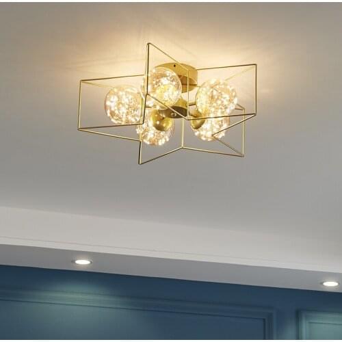 2021 Modern Led Ceiling Lights Home Led Chandelier Ceiling lamp for Living room Bedroom Dining room Kitchen Luminaire Black Gold