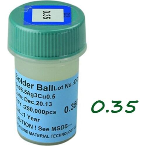 250K Lead-free Solder Balls 0.35MM For Reballing of most common used BGA chips