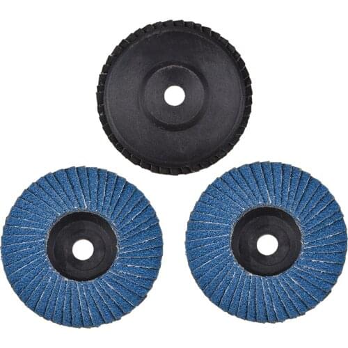 3Pc 3 Inch 75mm Grinding Wheels Flap Discs Angle Grinder Sanding Discs Metal Plastic Wood Abrasive Tool