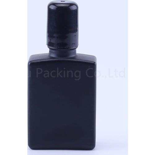 30ml black roll on perfume bottle, 30cc amber essential oil rollon bottle, small glass roller container