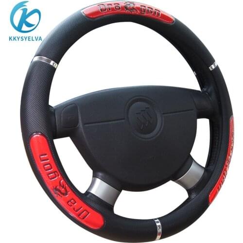 37-38CM New Car Steering Wheel Cover Artificial Leather Steering-Wheel Covers Breathable Fabric Braid Auto Accessories Universal