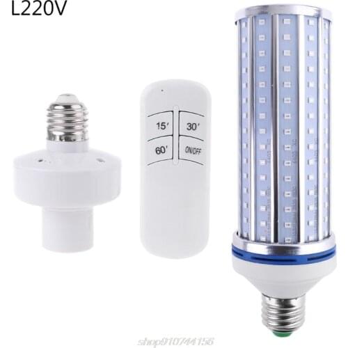 60W UV Germicidal light LED UVC Light Bulb Room E27 E26 Lamp 110V 220V 86-265V w/ Timing & Remote Control F18 21 Dropship