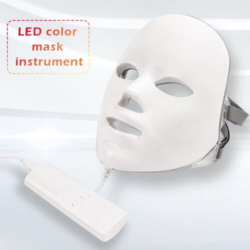 7 Colors LED Facial Mask Light Beauty Therapy Photon Skin Care Rejuvenation Wrinkle Acne Removal Face Beauty Spa Instrument