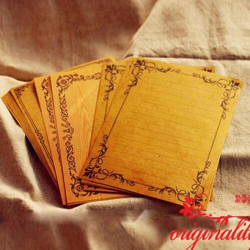 8 pcs/ a lot European style Decorative pattern Vintage lace Side letter paper Kraft writing paper 556