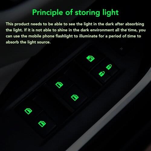 Car sticker Car window switch Luminous For mazda cx-5 nissan x-trail t32 skoda ford focus 2 3 renault subaru kia sportage