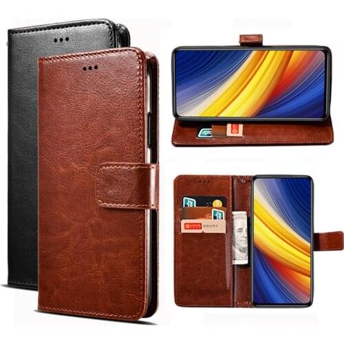 For Xiaomi Poco X3 Pro Poko X3 Case Protector Stand PU Leather Flip Back Shell Cover Little X3 NFC чехол Phone Wallet Magnet Bag