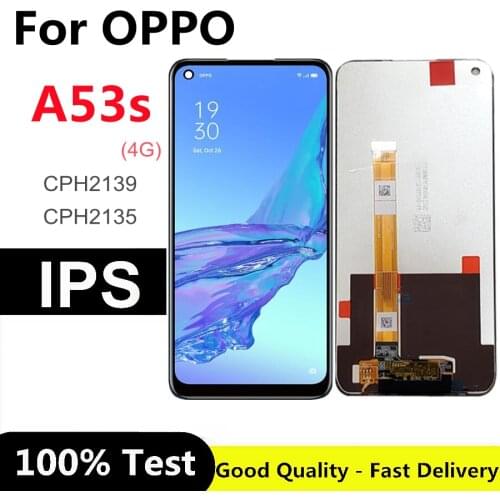 Black 6.5 inch For Oppo A53s 2020 LCD Display Touch Screen Digitizer Assembly for OPPO A53S CPH2127 CPH2131 lcd