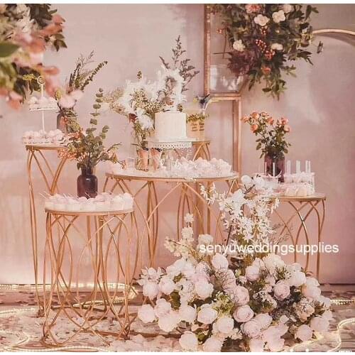 5pcs/set )big Modern wedding decoration wedding stage decoration dessert table senyu01320