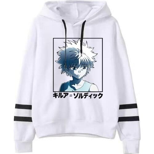Killua Hunter X Hunter Hoodies Men Loose Sweatshirt Graphic Hoody Male