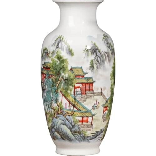 Jingdezhen Ceramic Modern Vase New Chinese Decoration Home Decoration Creative Living Room Wine Cabinet Decoration