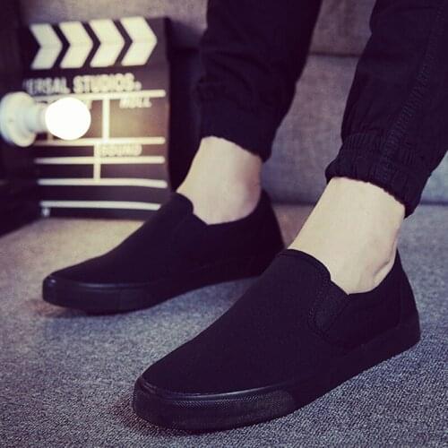 Big Size Shoe Men Sneakers Loafers Fashion Canvas Men Shoes Black Casual Shoes for Man Sneakers Men Flat Shoe Zapatos Vintage