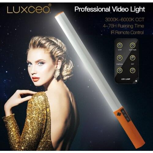 LUXCEO Q508D LED Stick Video Light 3000K-6000K Photo Handheld LED Fill Light 5200mAh 7.3W Lighting Lamp