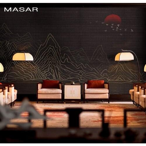 MASAR Original art custom mural simple pure color wallpaper corridor sofa background wall environmental protection