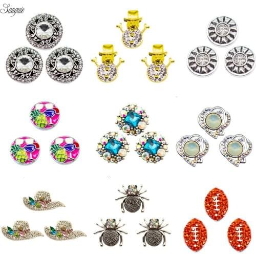 Hot Sale animal metal snap Enamel cap Snap Button rhinestone For 18mm Ginger Snaps Button Necklace pendant Bracelet Jewelry