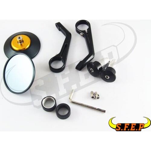 Motorcycle Universal CNC Aluminum Handle Bar End Mirrors For BMW Kawasaki Honda KTM Yamaha Suzuki Ducati Aprilia Triumph
