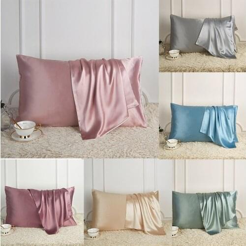 Pure Pillowcase 100% Real Silk Pillowcase Natural Silk Pillowcase Mulberry Silk Pillowcase Free Shipping Princess Pillow Covers