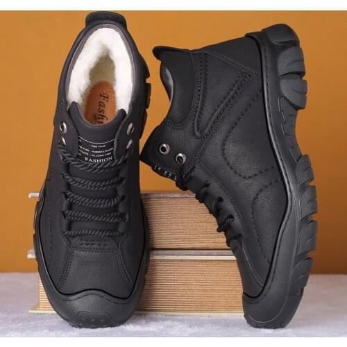 New Snow Boots Protective and Wear-resistant Sole Man Boots Warm and Comfortable Winter Walking Bootst65