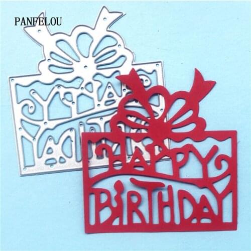 PANFELOU Metal craft Birthday gift paper die cutting dies for Scrapbooking/DIY Easter wedding Halloween cards