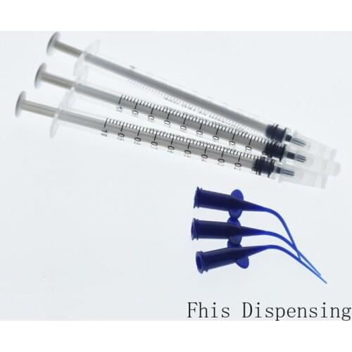 1cc Syringe Plastic Oral Dental Root Canal Bend Cap Pack of 100