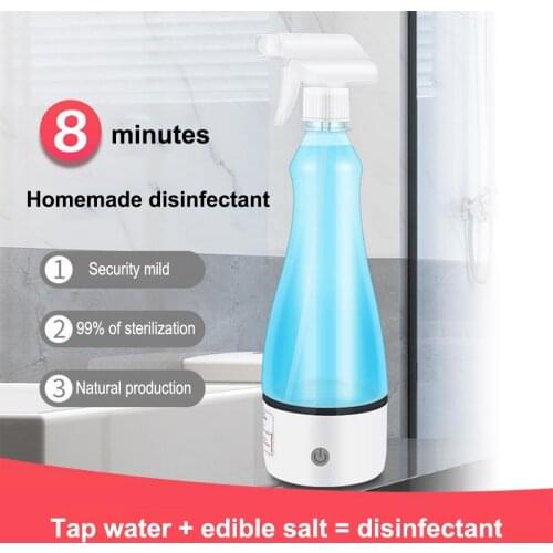 Portable Detergent Maker, Cleaning Water Generator Machine, Sodium Hypochlorite Multi-Surface Cleaner Bottle Sparyer Machine