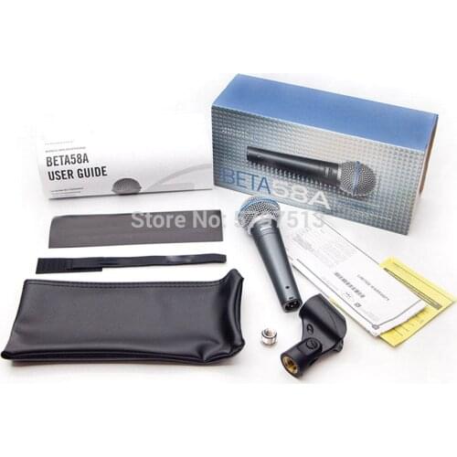 Top quality Professional Beta 58A Handheld Wired Dynamic Mic Vocal Karaoke Microphone System for Beta58 58 Microphone