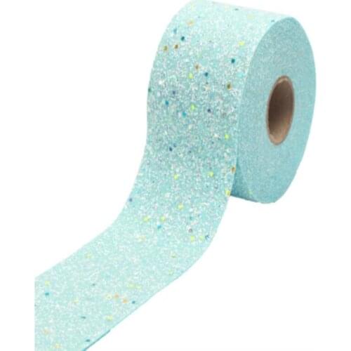 Q&N 5yards 3” 75mm Dark Chunky Glitter Ribbon Shiny DIY Hairbows Ribbon Handmade Bags Shoes Materials Gifts Packing Wrapping