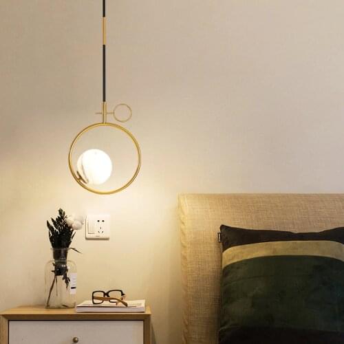 Nordic Minimalist Led Small Pendant Lamp For Bedroom Bedside Living Room Decoration Supplies Indoor Corridor Lighting Luminaire