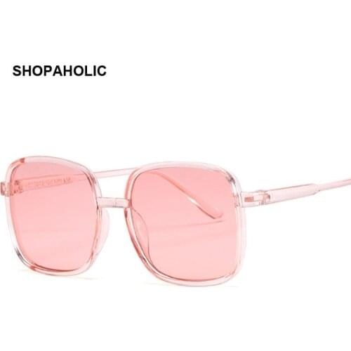 Fashion Vintage Square Women Sunglasses Brand Design Retro Candy Pink Sunglass Female Oculos De Sol UV400