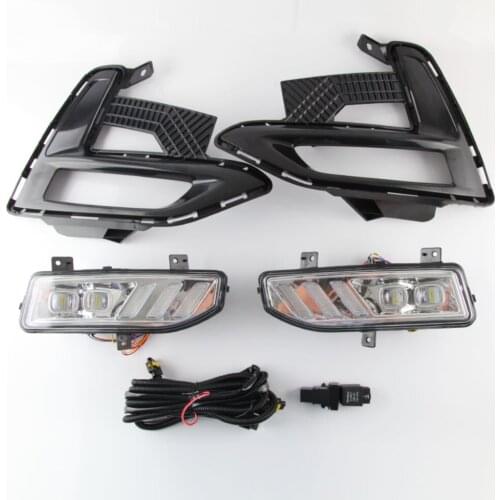 Free shipping LED DRL Daytime Running Light for Nissan X-TRAIL/Sylphy LED day light and fog lamp suit Car accessories