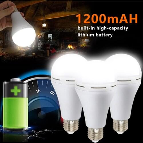 E27 9W 12W 15W 18W LED Emergency Light Bulb LED Lamp Outdoor Bombillas Lamp Rechargeable Battery Lighting Light Bulb