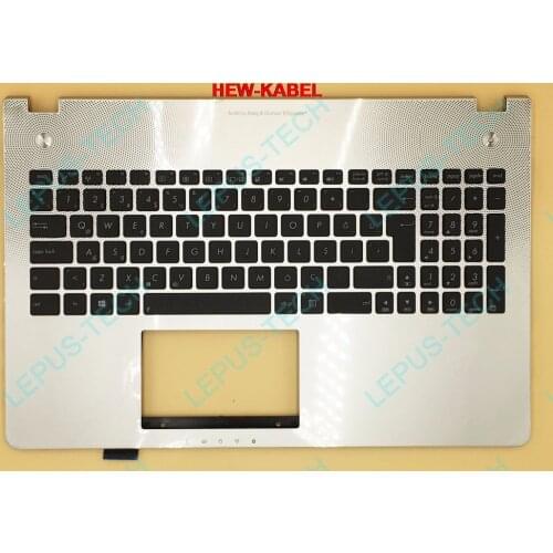 TR Turkish Keyboard For ASUS N56 N56V N56VB N56VJ N56VM N56VV N56VZ Top Cover Upper Case Palmrest 90R-N9J1K2N80 Silver