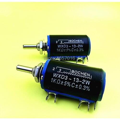 WXD3-13-2W 100 220 330 470 1K 2.2K 3.3K 4.7K 5.6K 6.8K 10K 22K 33K 47K 100K Ohm WXD3-13 2W Wirewound Potentiometer & caps