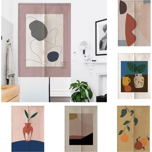 Kitchen Door Partition Curtain Windbreak Half Panel Curtain Bedroom Toilet Geomantic Curtain