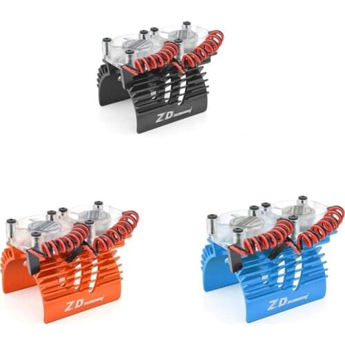 ZD Double Fan Motor Cooling Radiator 40-42mm for 1/8 Traxxas X-Maxx Summit E-Revo ARRMA 1/7 Racing EX-07 EX07 RC Car