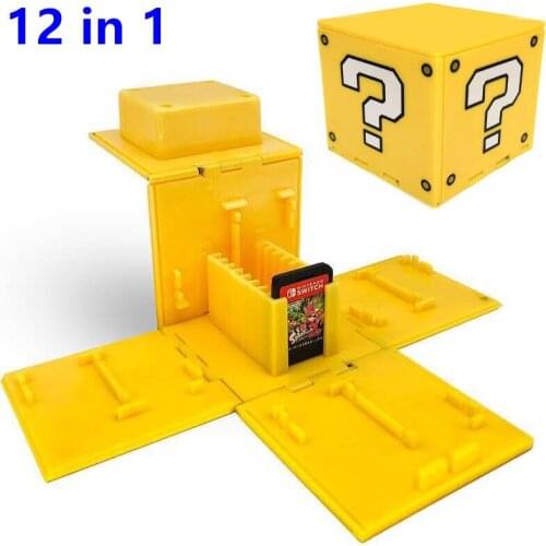 12 in 1 Switch Game Card Slot Storage Box Case For Nintend Switch NS Nintendo Accessories 8 Games Holder Cartridges 4 TF Cards