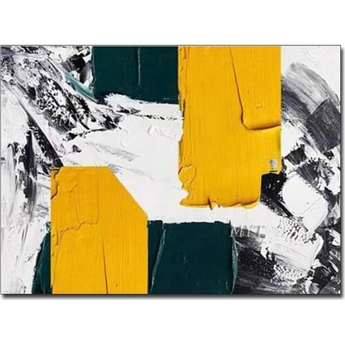 Free Shipping Large Hand-painted Oil Painting On Canvas Palette White Picture Paintings Modern Abstract Wall Art Home Decoration
