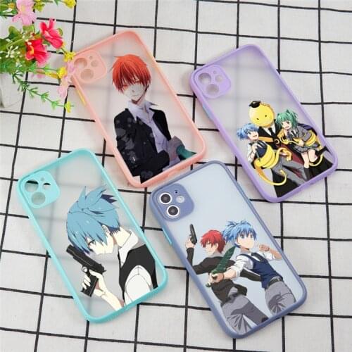 Anime Japanese Assassination Classroom Phone Case Soft Silcone for IPhone 12 Pro 7 8 11X XS XR MAX Plus Matte Clear Cover Coque