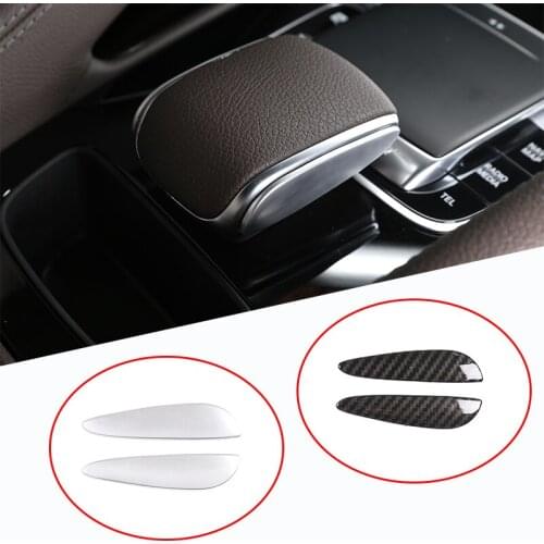 For Mercedes Benz GLE GLS Class W167 X167 2020 ABS Chrome Center Console Gear Shift Handle Side Decoration Trim Accessories