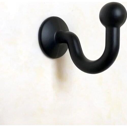 10Pcs European Curtain Holder Wall Hook Hanger Holdback Window Curtain Accessories White Black